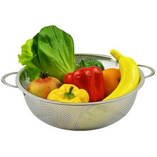 QUEEN SENSE 雙耳濾水盆, 1個, 銀色