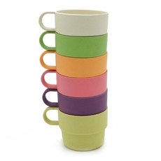 zuperzozial 單耳水杯, 彩色款, 6入