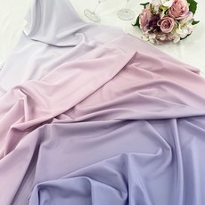 蝴蝶觸感 四季薄款聚酯彈性纖維漸層布料, 27草莓月亮