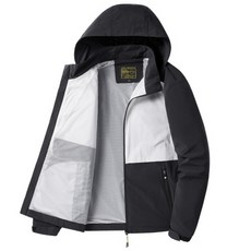 Minseong Company 男款雙色戶外登山拉鍊外套