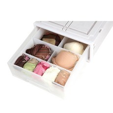 恐鳥系統 抽屜隔板 特大型, 4入, 白色