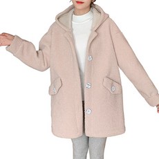 루나글램 임산부 후드 플리스 기모 코트 sgx151