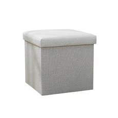 라벤더 르뽀렘 접이식 수납 스툴, 그레이