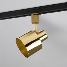 Angel Lighting 雙層圓筒軌道燈具, 金色