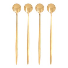 Bogen 皇后長柄茶匙 4入, 金色, 4個