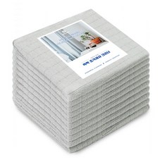 쓱싹 超細纖維清潔抹布 灰色, 10個