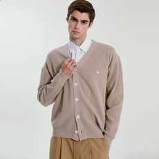 JudeMcCall 男款羊毛混紡針織開襟衫