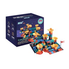 GRIT 樂高積木滑梯大理石跑塊 306p, 混色