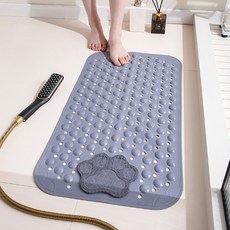 Daysoy 貓掌吸附式浴室浴缸墊 70 x 40 cm, 灰色, 1個