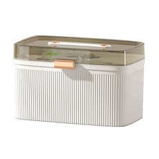 G&Y 弧形飾板家用急救箱 大型 白色, 1個