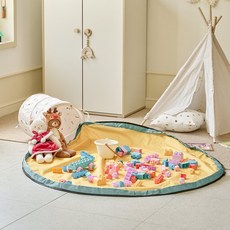 Modern House 熱銷款布料拉鍊玩具收納箱, 多功能, 1個