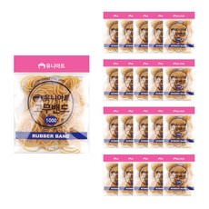 유니아트 고무 밴드 4cm 270p, 노랑, 20개