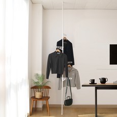 Divert 標準桿式衣架 4F, 白色 + 白色