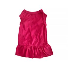 반려동물 아티펫 심플 소프트 쿨 드레스, 로즈레드, 1개
