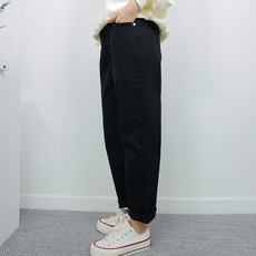 biggirlstory 女款大尺碼哈倫鬆緊帶休閒棉褲 YJ-01