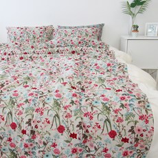 StoryEbul 生物水洗亞麻四季薄被 2件組, 米色+綠色