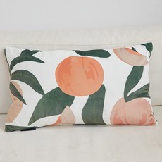 JHCompany天鵝絨水果靠墊, 桃子
