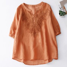 포플러앤씨 제드펀 자수 블라우스