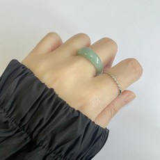 엘라주르 여성용 웨이브 레진 반지 + 트위스트 반지 2종 세트