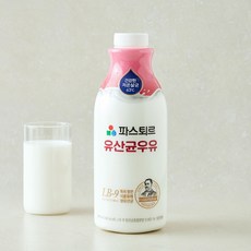 파스퇴르 저온살균 유산균 우유, 1개, 900ml