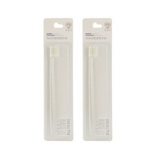 寵物矽膠平面牙刷, 白色的, 2個