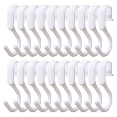 Cliff 多用途掛環掛鉤, 白色, 20個