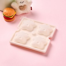 버터 실리콘 얼음틀 버터곰, 화이트, 1개
