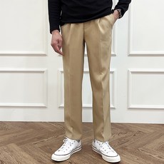 빌락트 남성용 링클프리 와이드핏 슬랙스