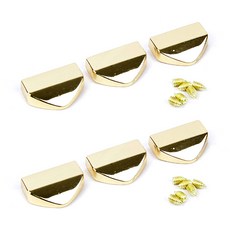 브랜드얀 가방끈 마감장식 19mm, 골드, 6개