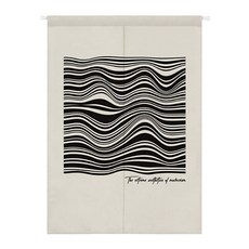 에이홉 블랙심플모던 파티션 커튼 양문형 + 커튼봉 세트