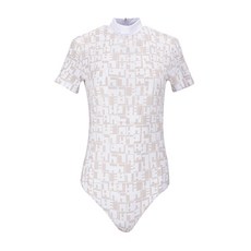 HALEY 女款修身涼感布料短袖連身衣 HU-KB1017BG01