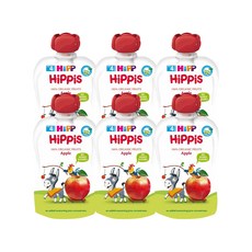 HiPPIS 유기농 과일 이유식, 사과맛, 100g, 6개