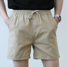 BLUEFORCE 男士Creom鬆緊腰棉質短褲