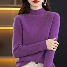 soleil 女性半高領保暖基本款針織衫