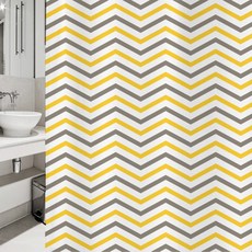 北歐風浴簾 1520*1880mm sc11+不鏽鋼掛鉤 12入+白色掛桿, 1套