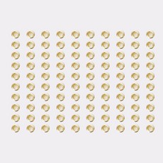 아일렛링 6mm, 골드, 100개