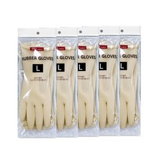 생활을그리다 손목 고무장갑, 아이보리, 대(L), 5개