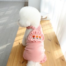 ITS DOG 寵物吉拿棒荷葉邊連身衣, 粉紅色