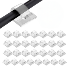 Jyulhome 電線整理固定夾, 透明, 30個