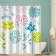 北歐簡約浴室浴簾 L32 款式9 165 x 180 cm, 1個