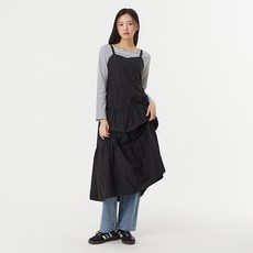 플라스틱아일랜드 여성용 뷔스티에 티어드 롱 원피스 PR1WO701