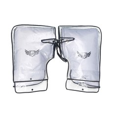 ARYKO 機車天鵝絨騎士握把套 L + 防雨罩, 1套, 銀色