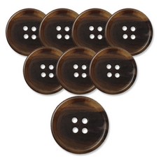 동대문단추왕 무광 코트 가디건 단추 25mm, L브라운메시아, 8개