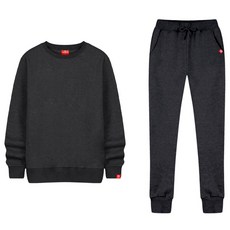 NESPA 中性素色拉絨慢跑套裝 SUA_2002