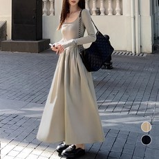 엘쏘 하이엔드 햅번 롱 드레스 원피스