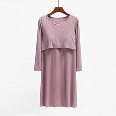 孕婦哺乳長袖連身裙