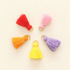 해피베어스 웜컬러 포인트 태슬 25mm 5종 세트, 혼합색상, 2개