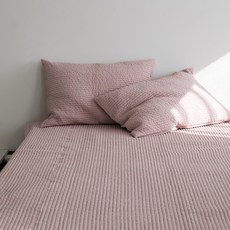 엘레나하임 위크엔드 100수 줄누빔 패드 겸 스프레드, 로지 핑크