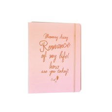 아이씨엘디자인 빈티지내지 양장 6공 메모리 다이어리, 핑크