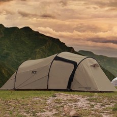 ROTICAMP Larve隧道型輕量登山帳篷, 卡其棕, 1~2人